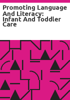 Promoting_Language_And_Literacy__Infant_and_Toddler_Care