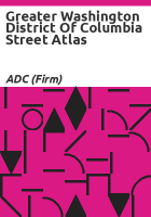 Greater Washington District of Columbia street atlas by ADC (Firm)