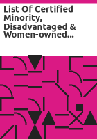 List_of_certified_minority__disadvantaged___women-owned_businesses