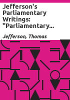 Jefferson_s_parliamentary_writings