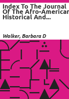 Index_to_the_Journal_of_the_Afro-American_Historical_and_Genealogical_Society_quarterly