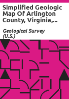 Simplified geologic map of Arlington County, Virginia, and vicinity by Geological Survey (U.S.)