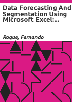 Data_forecasting_and_segmentation_using_Microsoft_Excel