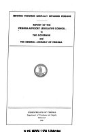 Report_of_the_Joint_Legislative_Audit_and_Review_Commission_on_special_education_in_Virginia_s_mental_health_facilities_to_the_Governor_and_the_General_Assembly_of_Virginia